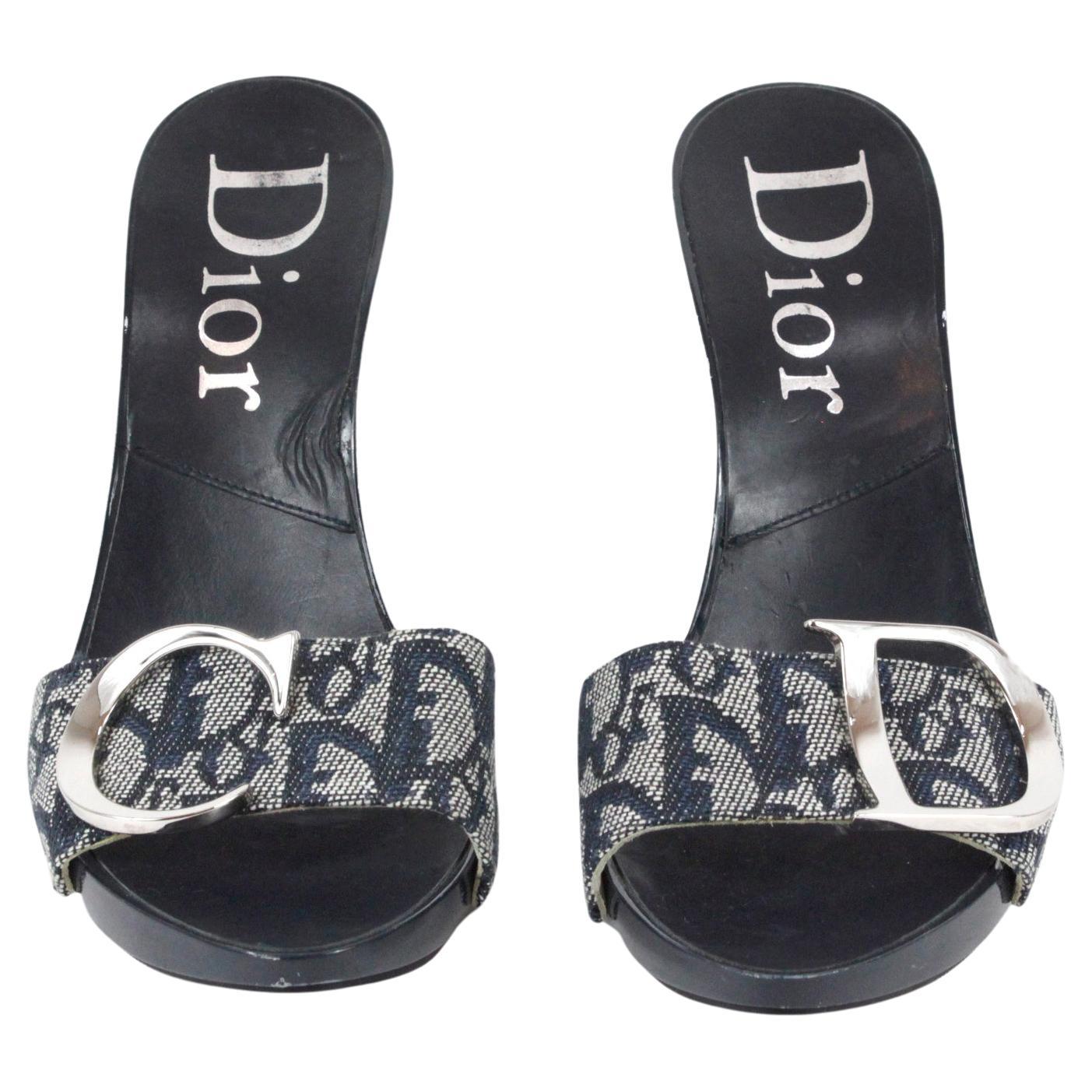 Christian Dior by John Galliano Diorissimo CD logo High Heels For Sale ...