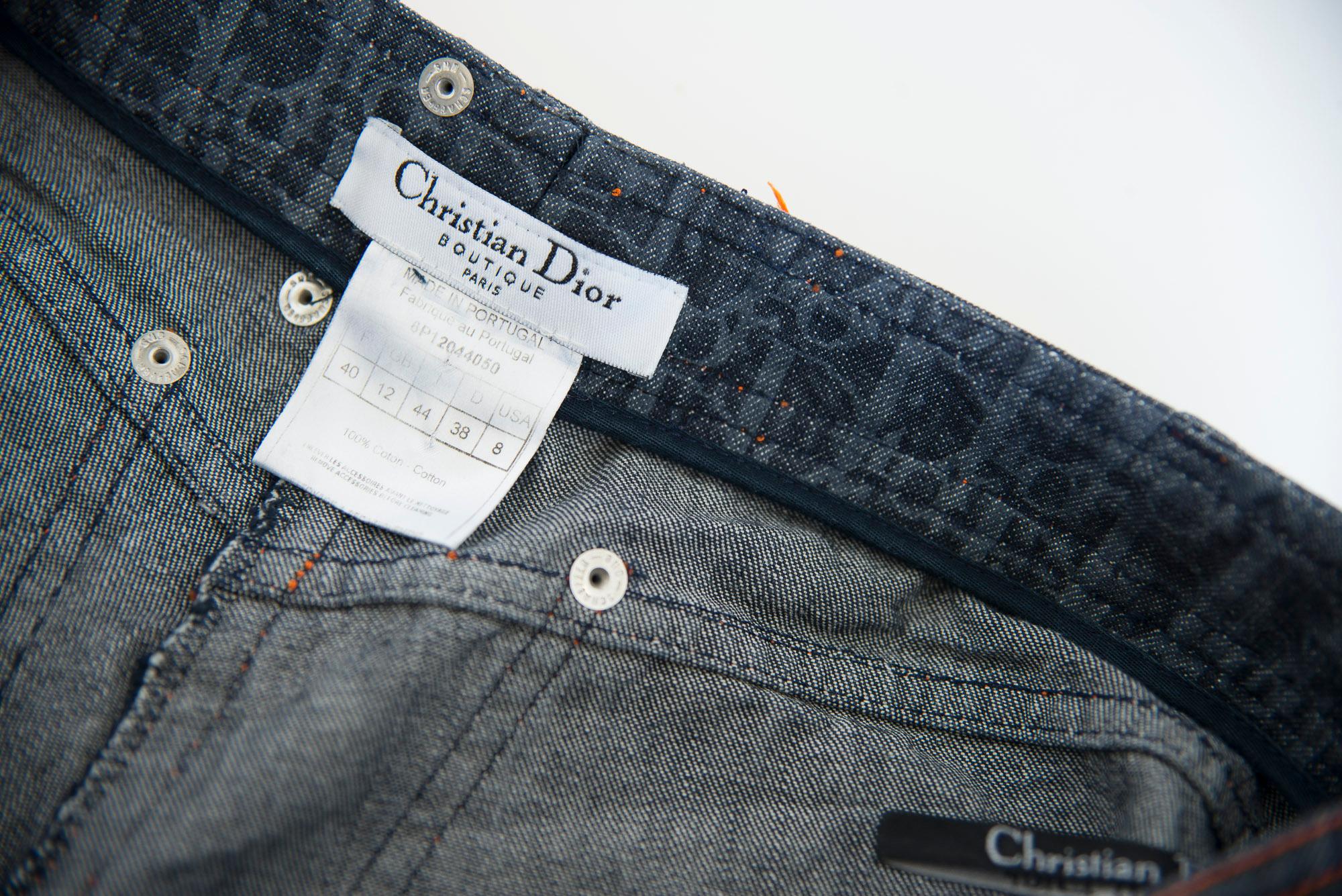 Christian Dior By John Galliano Diorissimo « Light » Pantalon court en jean, SS2006 en vente 11