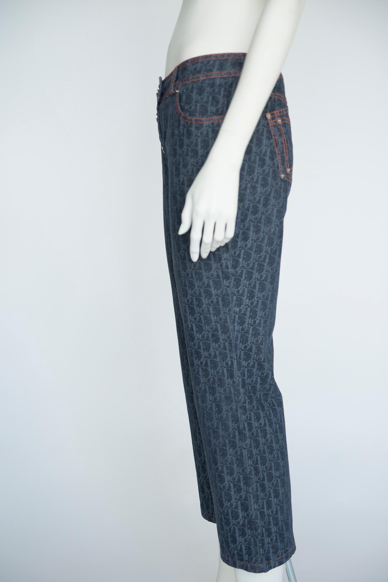 Christian Dior By John Galliano Diorissimo « Light » Pantalon court en jean, SS2006 en vente 1