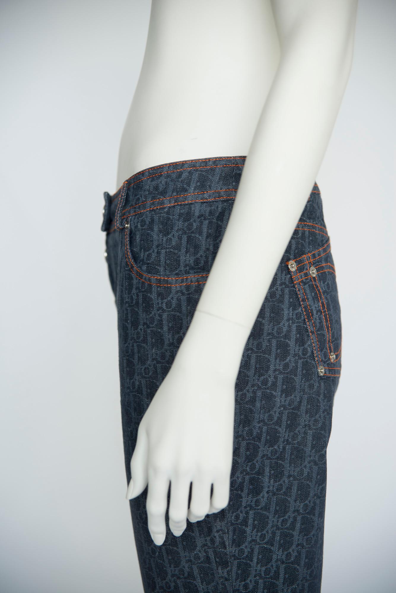 Christian Dior By John Galliano Diorissimo « Light » Pantalon court en jean, SS2006 en vente 2