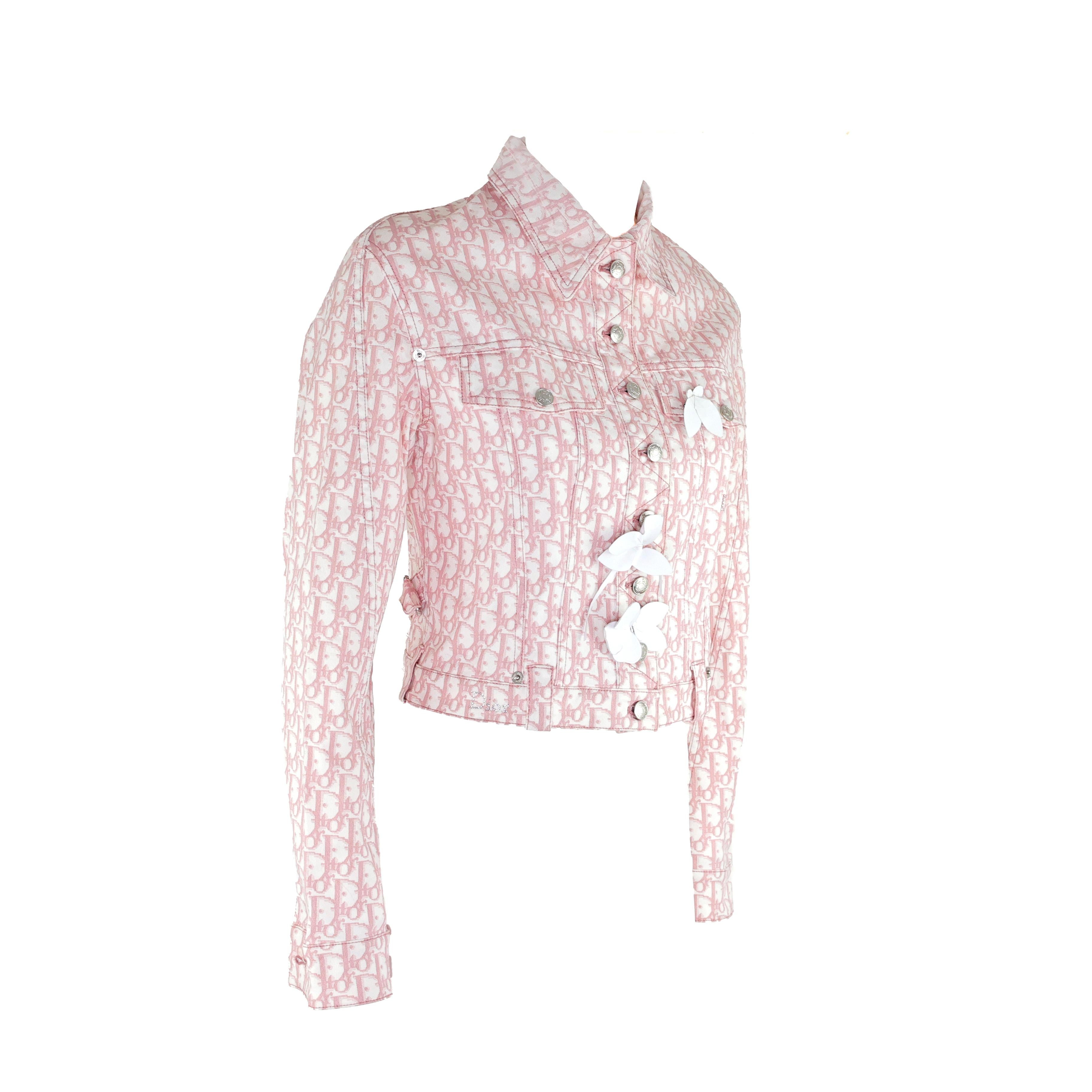 Beige Christian Galliano for Christian Dior, la giacca rosa impreziosita di John Galliano in vendita