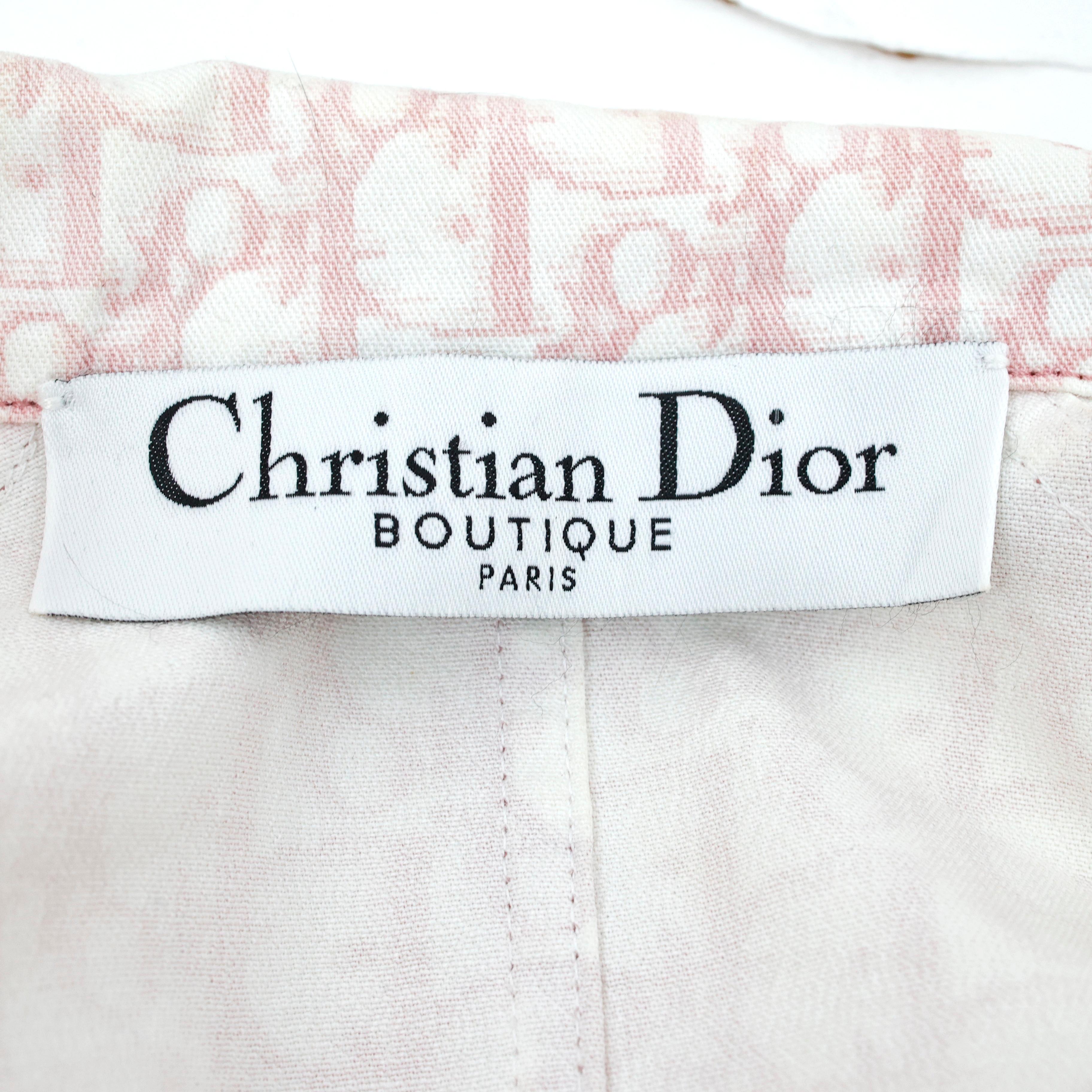 Donna Christian Galliano for Christian Dior, la giacca rosa impreziosita di John Galliano in vendita