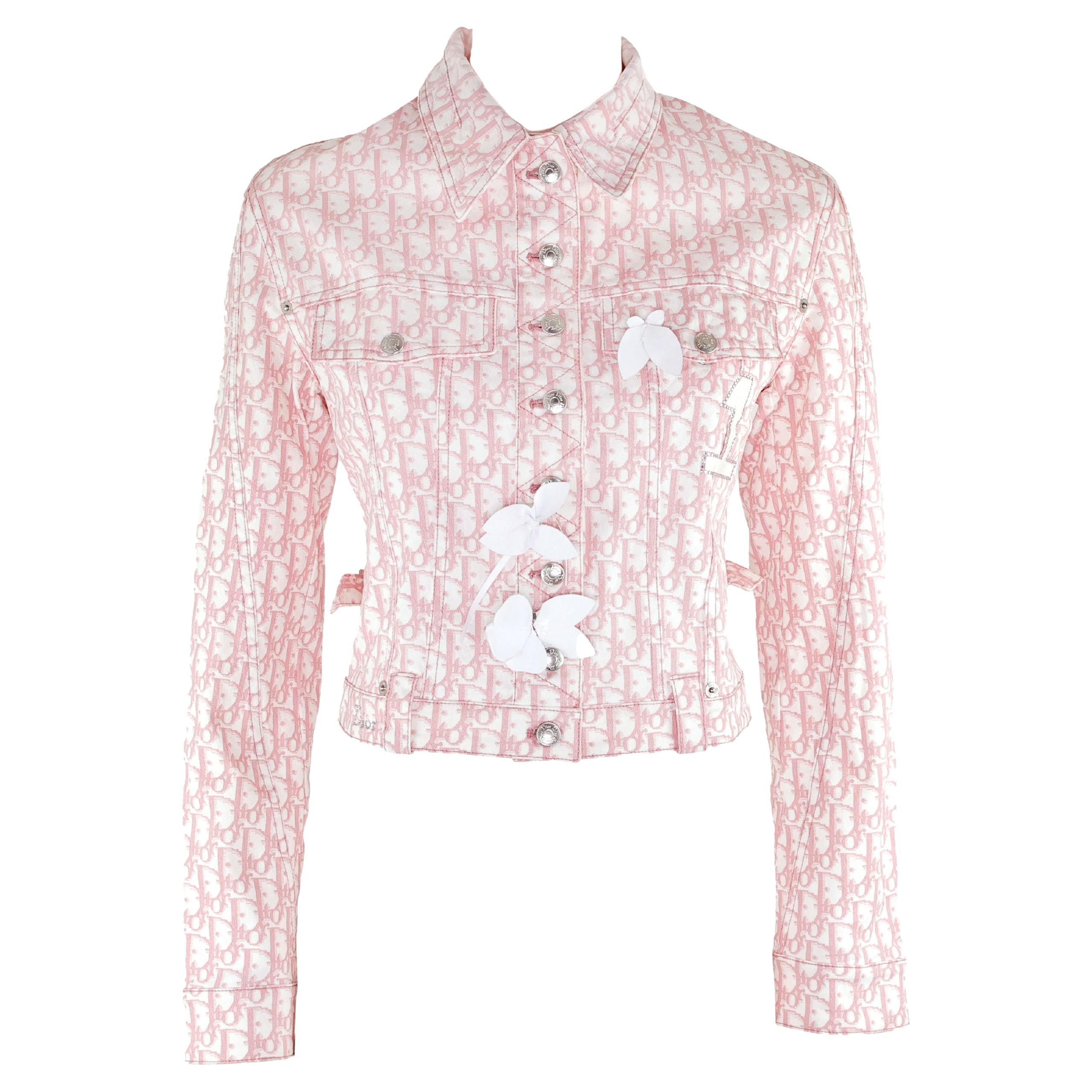 Christian Galliano for Christian Dior, la giacca rosa impreziosita di John Galliano in vendita