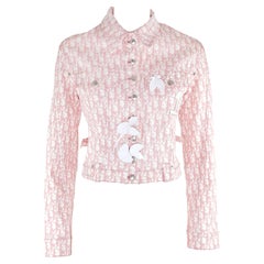 Christian Dior by John Galliano Diorissimo Pink Embellished Jacket