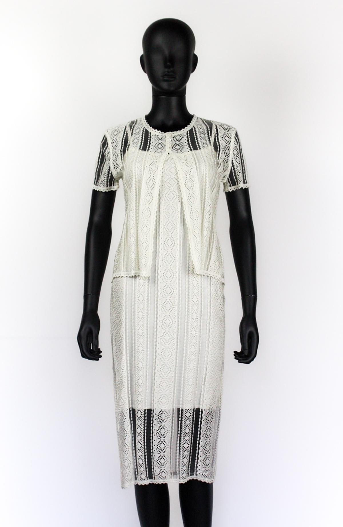 Robe et cardigan Christian Dior by John Galliano, S/S 2000 en vente 3