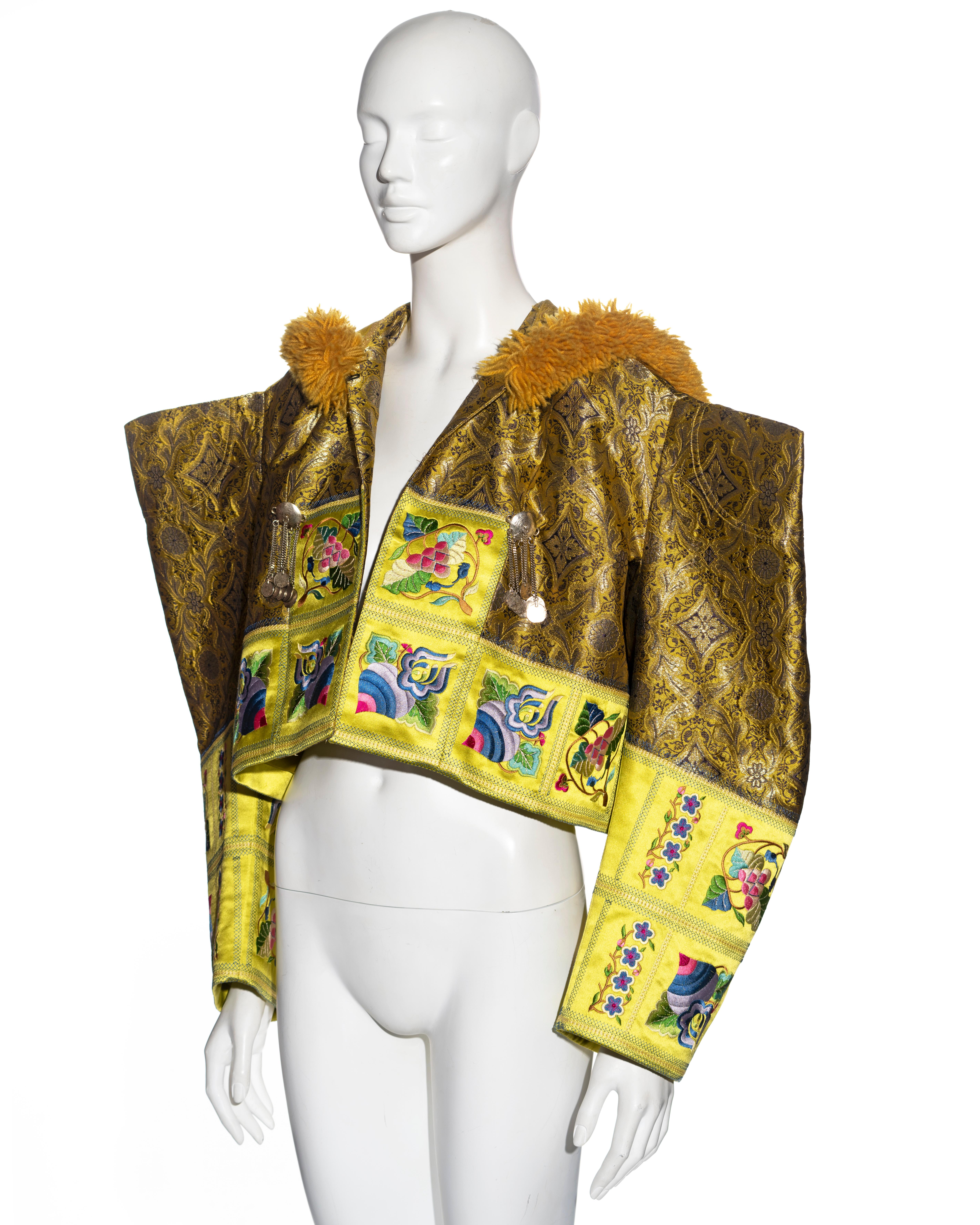 Christian Dior by John Galliano embroidered metallic brocade jacket, fw 2002 3