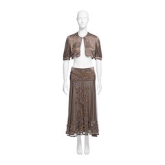 Christian Dior by John Galliano Embroidered Silk Bolero & Skirt Set, SS 2006