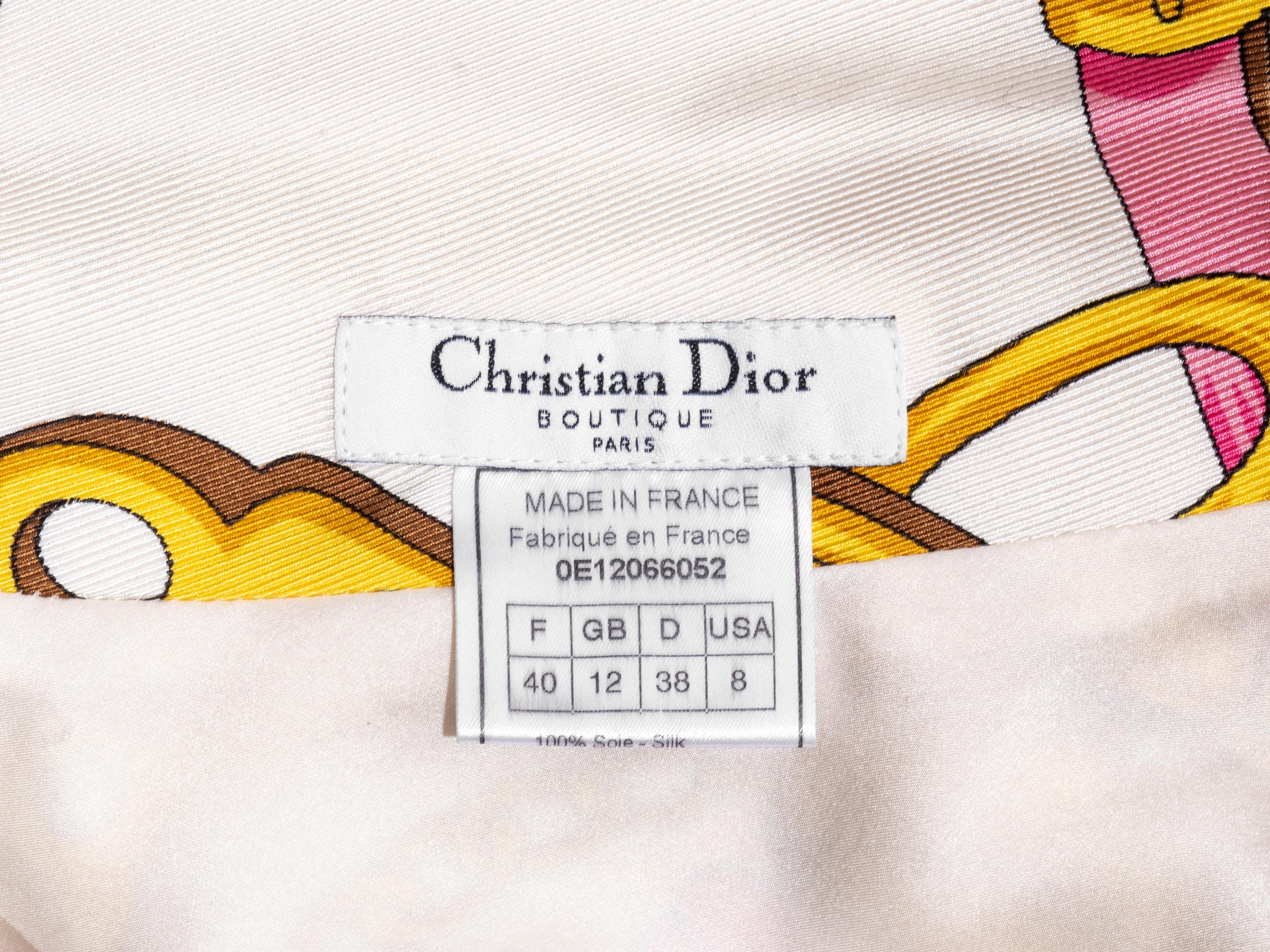 Christian Dior by John Galliano equestrian printed silk scarf dress, ss 2000 For Sale 5