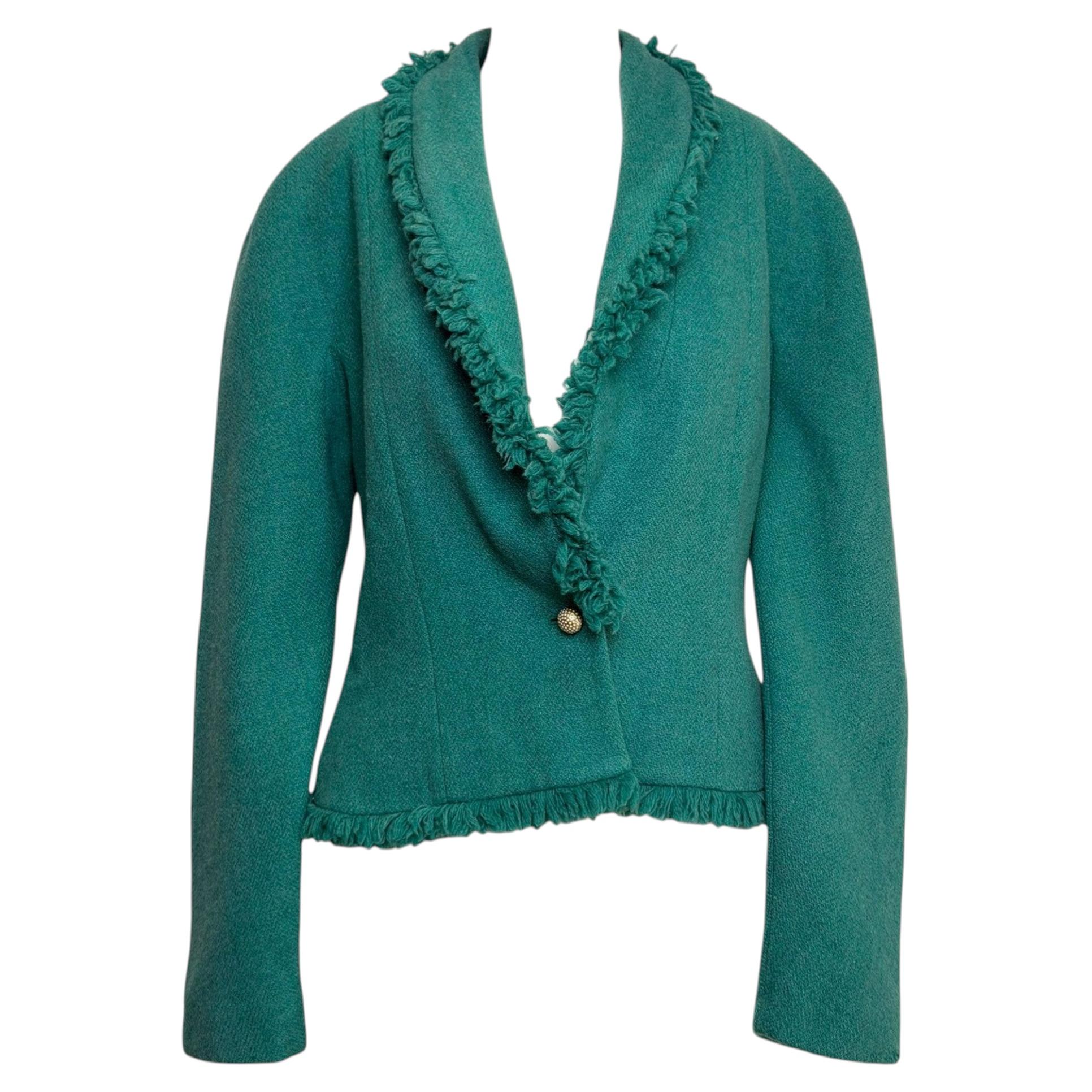 Christian Dior by John Galliano F/W 1998 "Diorient Express" Tweed Fringe Jacket