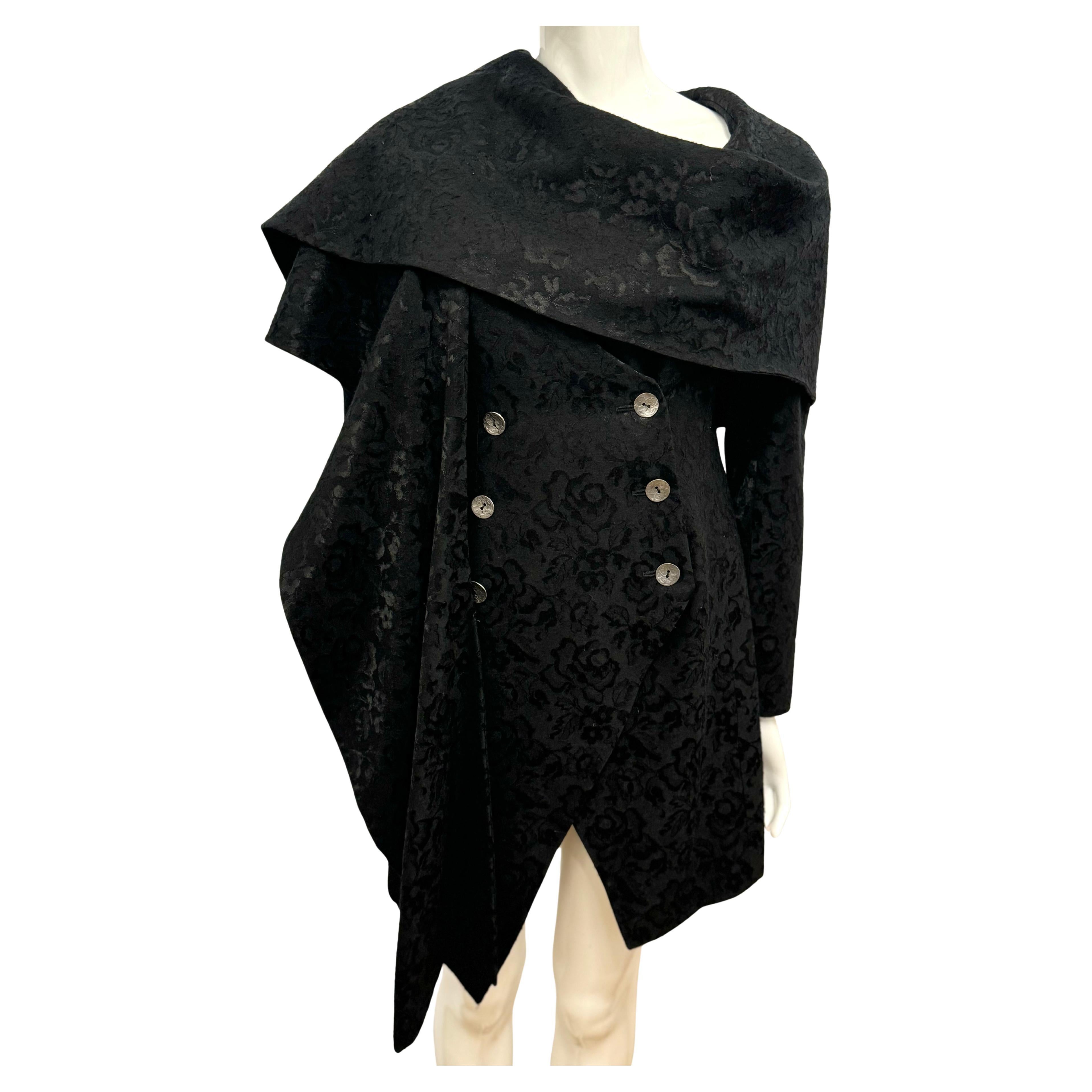 Christian Dior by John Galliano F/W 1998 rara chaqueta de pañuelo jaquard negro en venta