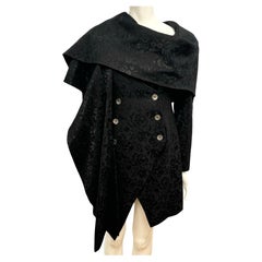 Christian Dior by John Galliano F/W 1998 rara chaqueta de pañuelo jaquard negro