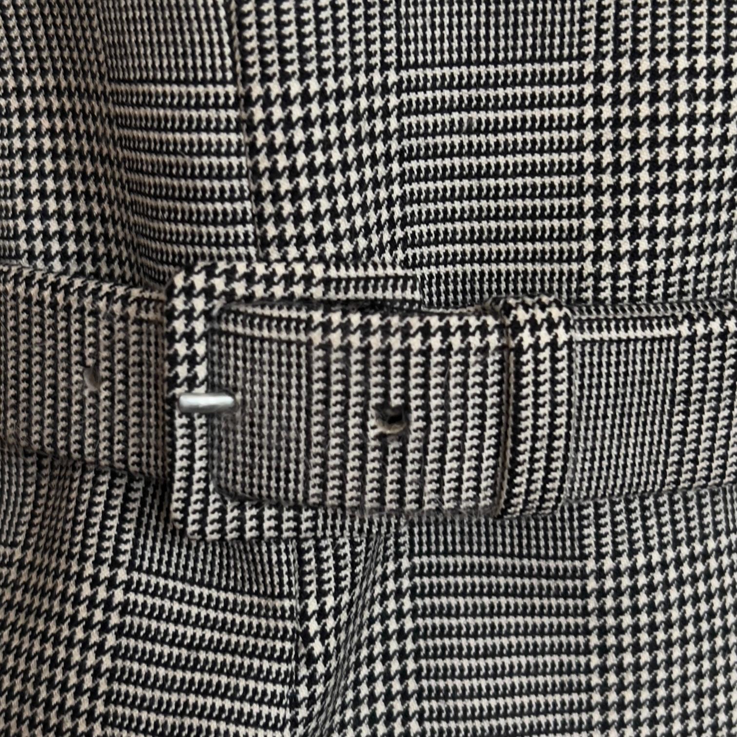 Christian Galliano for Christian Dior A/I 1999 Giacca con cintura Principe di Galles In condizioni buone in vendita a PARIS, FR