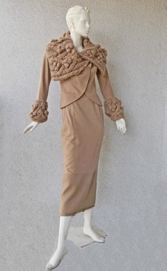 Christian Dior by John Galliano F/W 1999 Very Stylish Camel Cashmere Suit