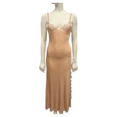 Christian Dior by John Galliano F/W 2000 Blush Pink Silk Boudoir Slip Dress