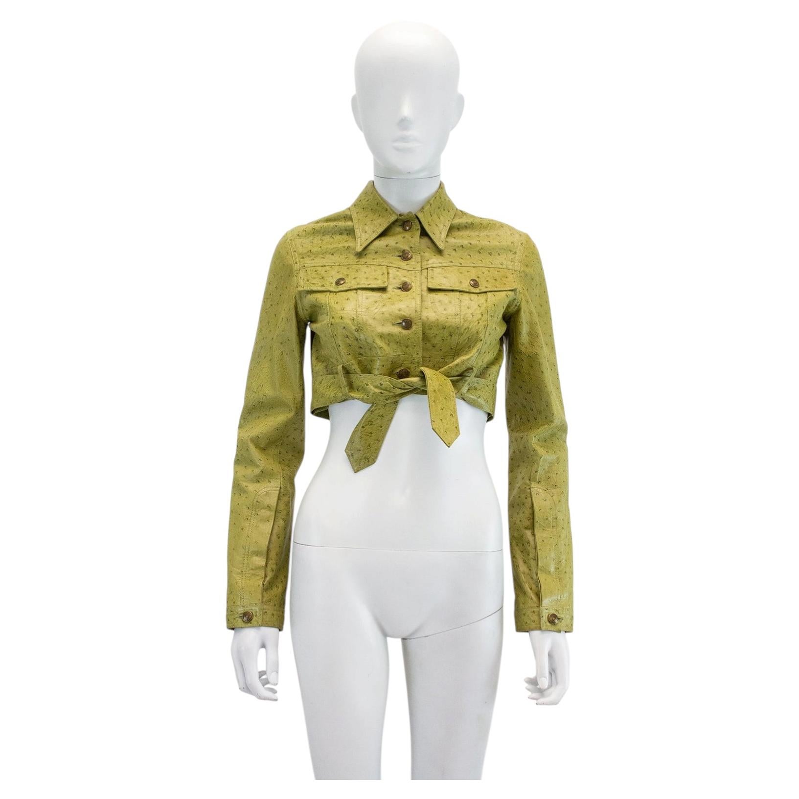 Christian Dior by John Galliano F/W 2000 Cropped Leather Runway Jacket