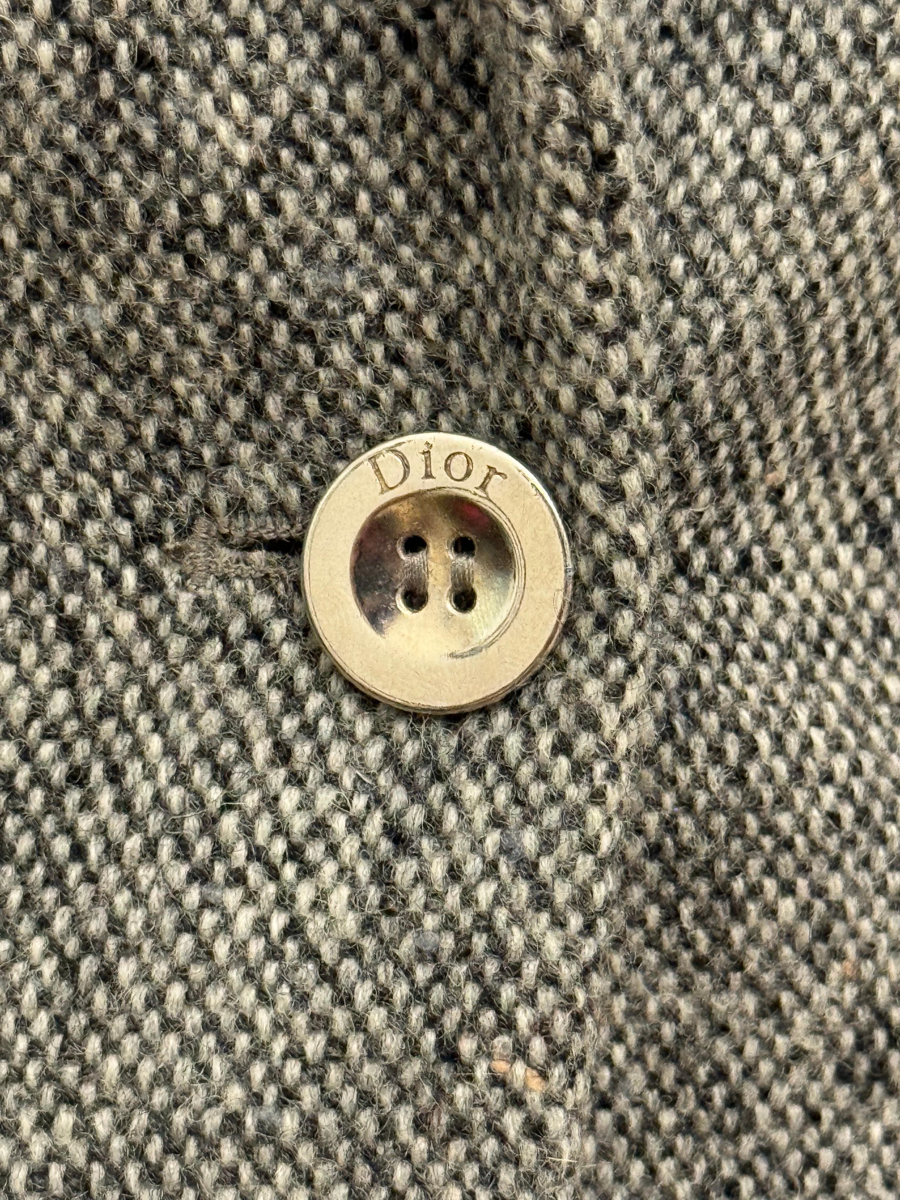 Gray Christian Dior by John Galliano F/W 2004 Suit skirt For Sale