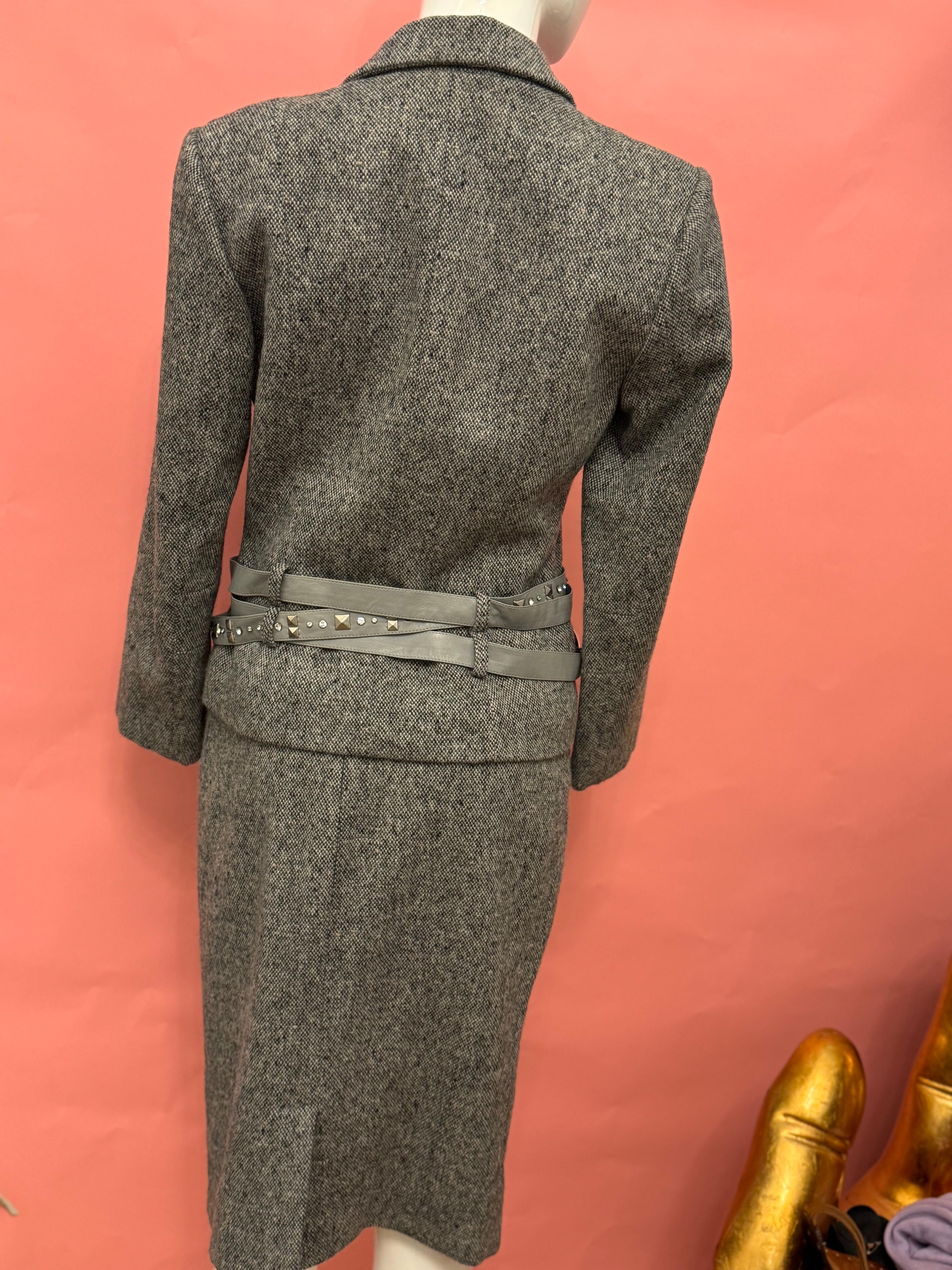 Christian Dior by John Galliano F/W 2004 Suit skirt For Sale 4