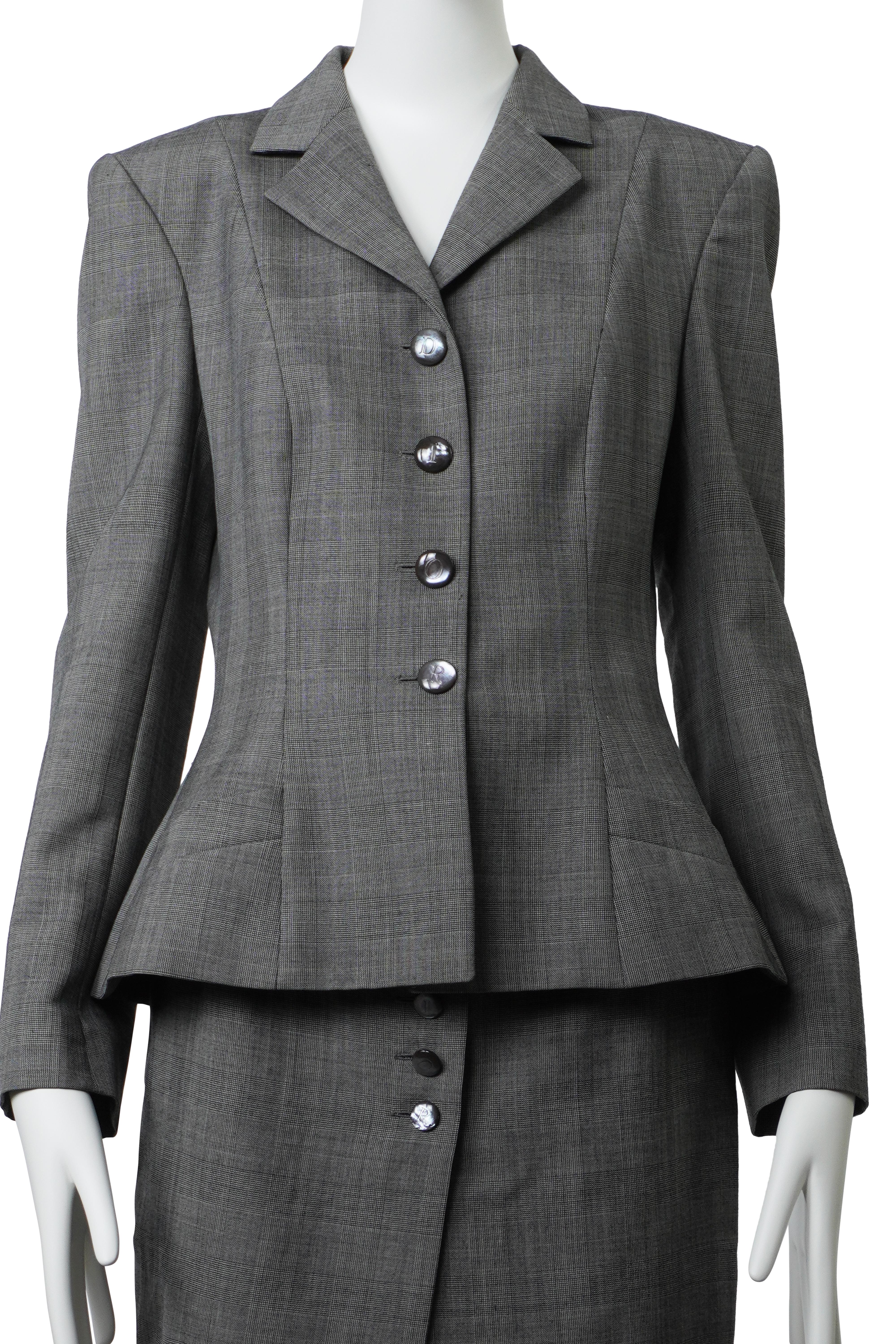 Nero CHRISTIAN DIOR By JOHN GALLIANO A/I 2007 Abito a clessidra FR40 in vendita