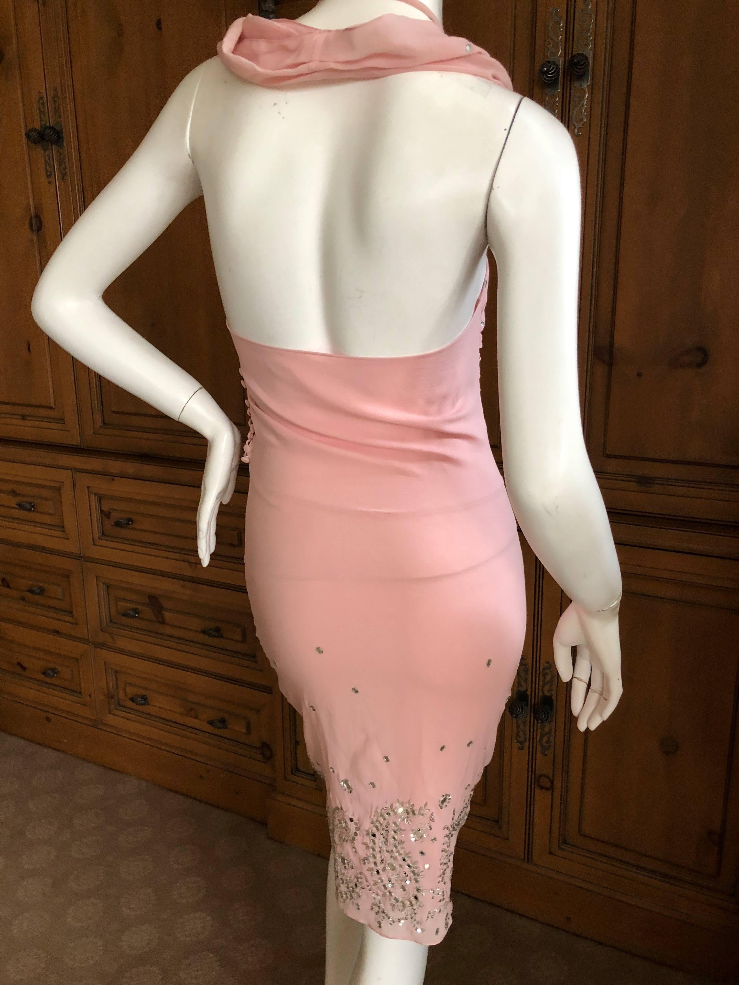 Christian Dior by John Galliano Fall 2004 Raj Style Embellished Silk Dress Sz 38 For Sale 1