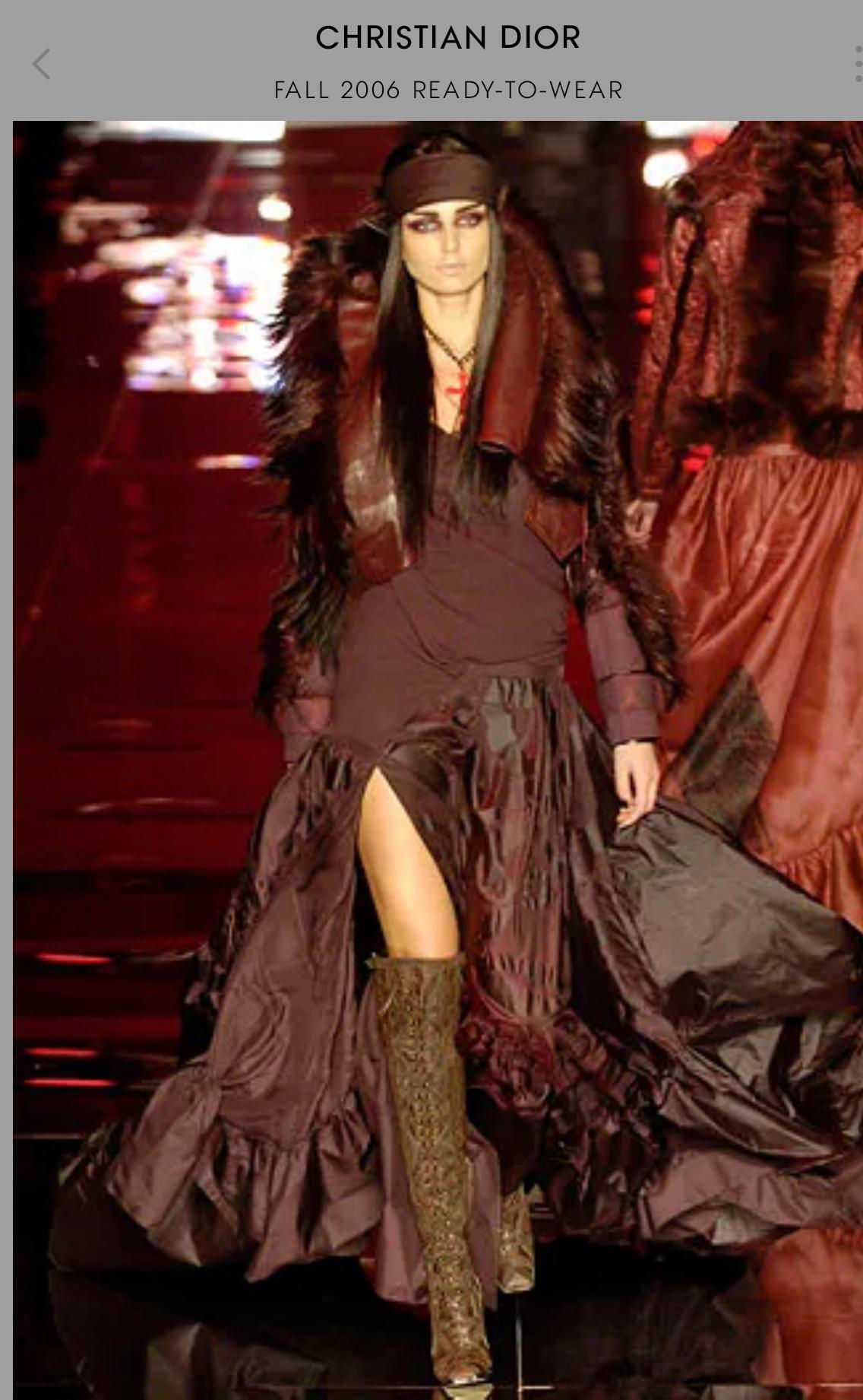 Christian Dior by John Galliano Fall 2006 Strapless Gown For Sale 4
