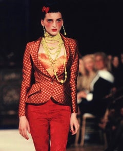 Christian Dior by John Galliano Fall/Winter 1997 “Pin-Ups” Silk Skirt Suit