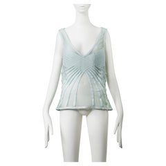 CHRISTIAN DIOR by JOHN GALLIANO Top Art Deco trasparente Autunno Inverno 2004