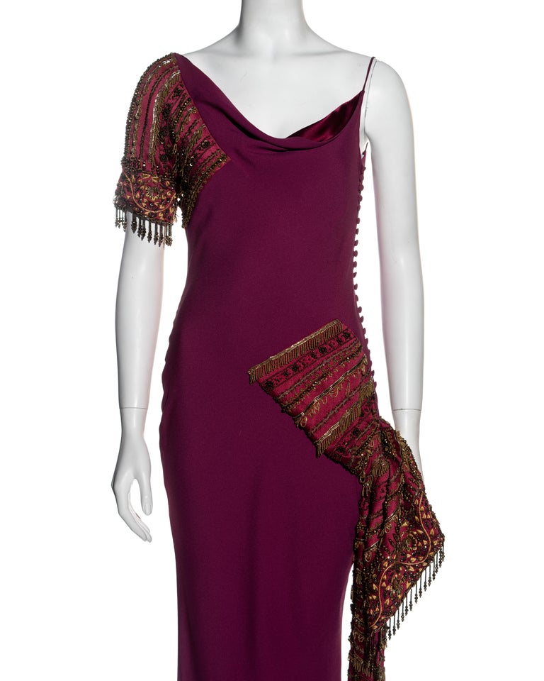 Christian Dior by John Galliano fuchsia silk bias cut evening dress, fw ...