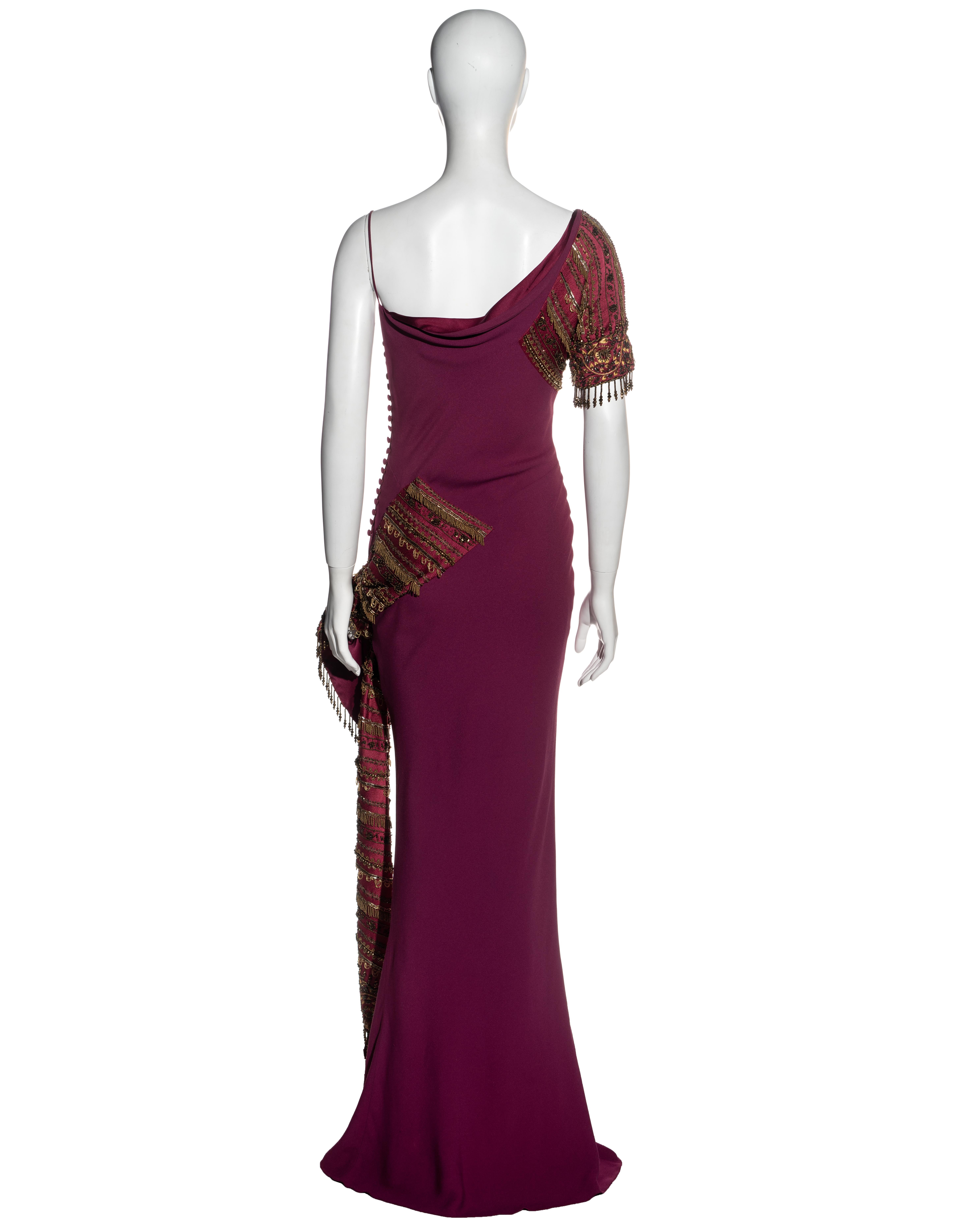 Women's Christian Dior by John Galliano fuchsia silk bias cut evening dress, fw 1999 For Sale