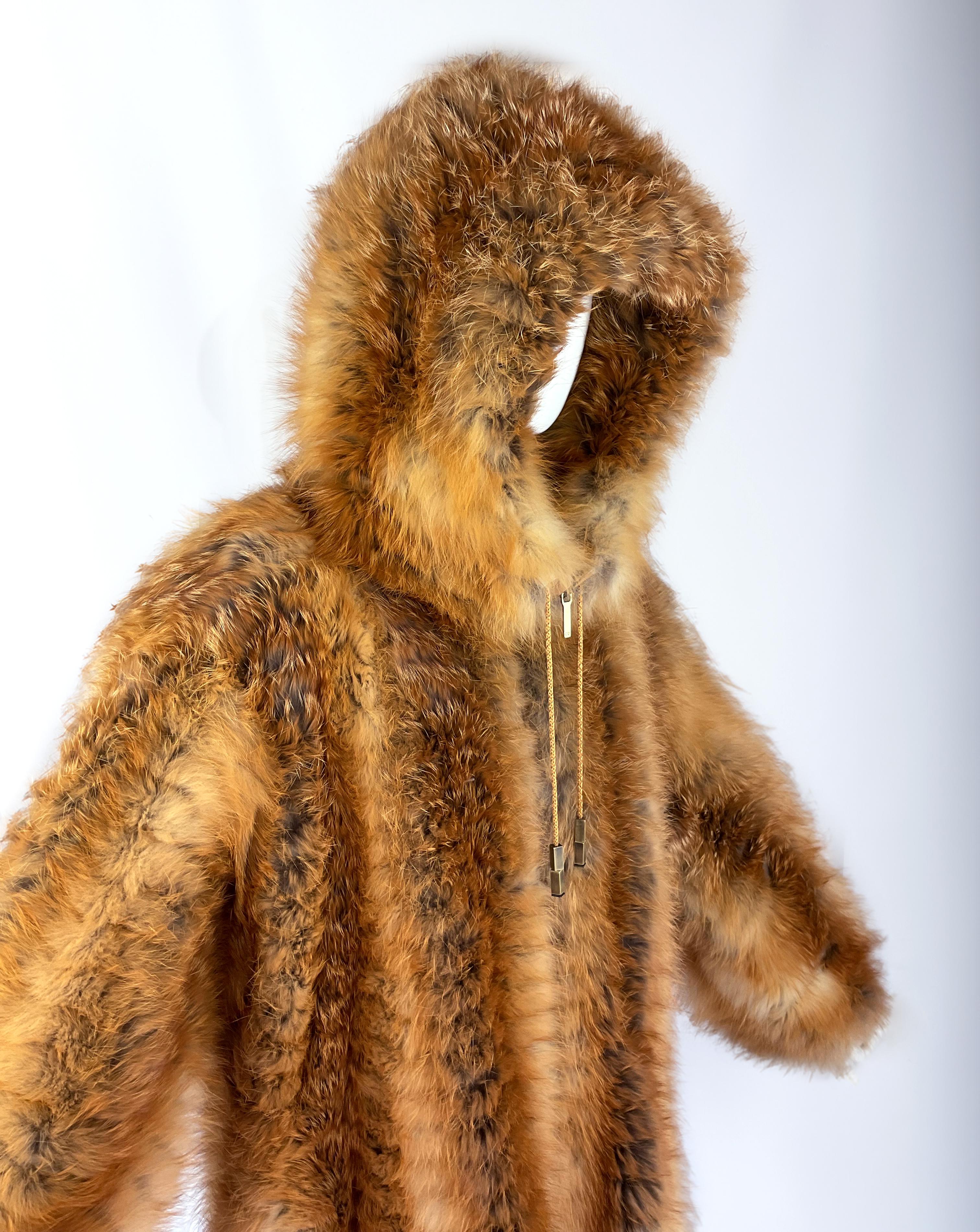 Beige Christian Dior by John Galliano Fur Coat Runway F/W 2003  Rare Custom Commission For Sale
