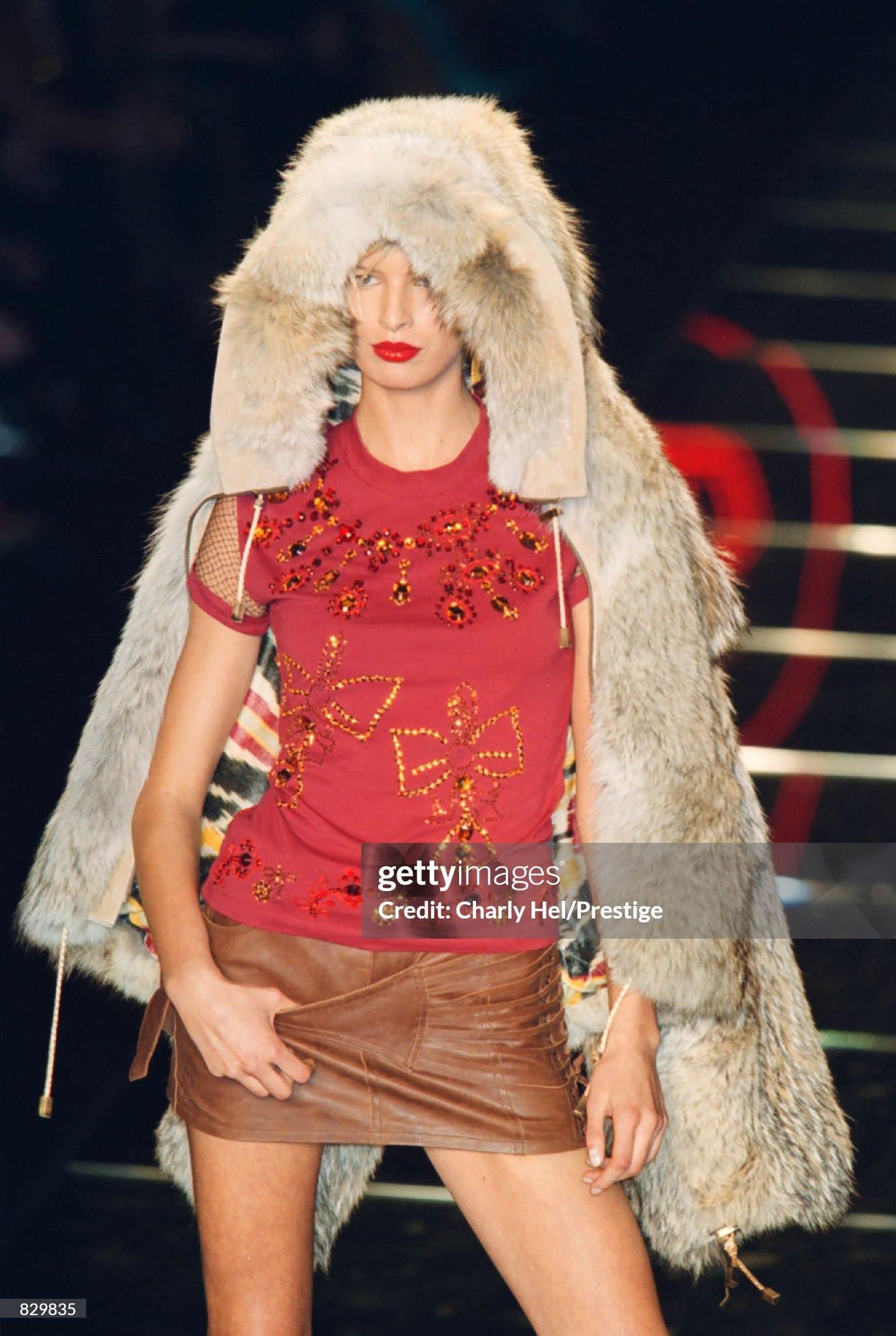 Christian Dior by John Galliano Fur Coat Runway F/W 2003  Rare Custom Commission For Sale 3