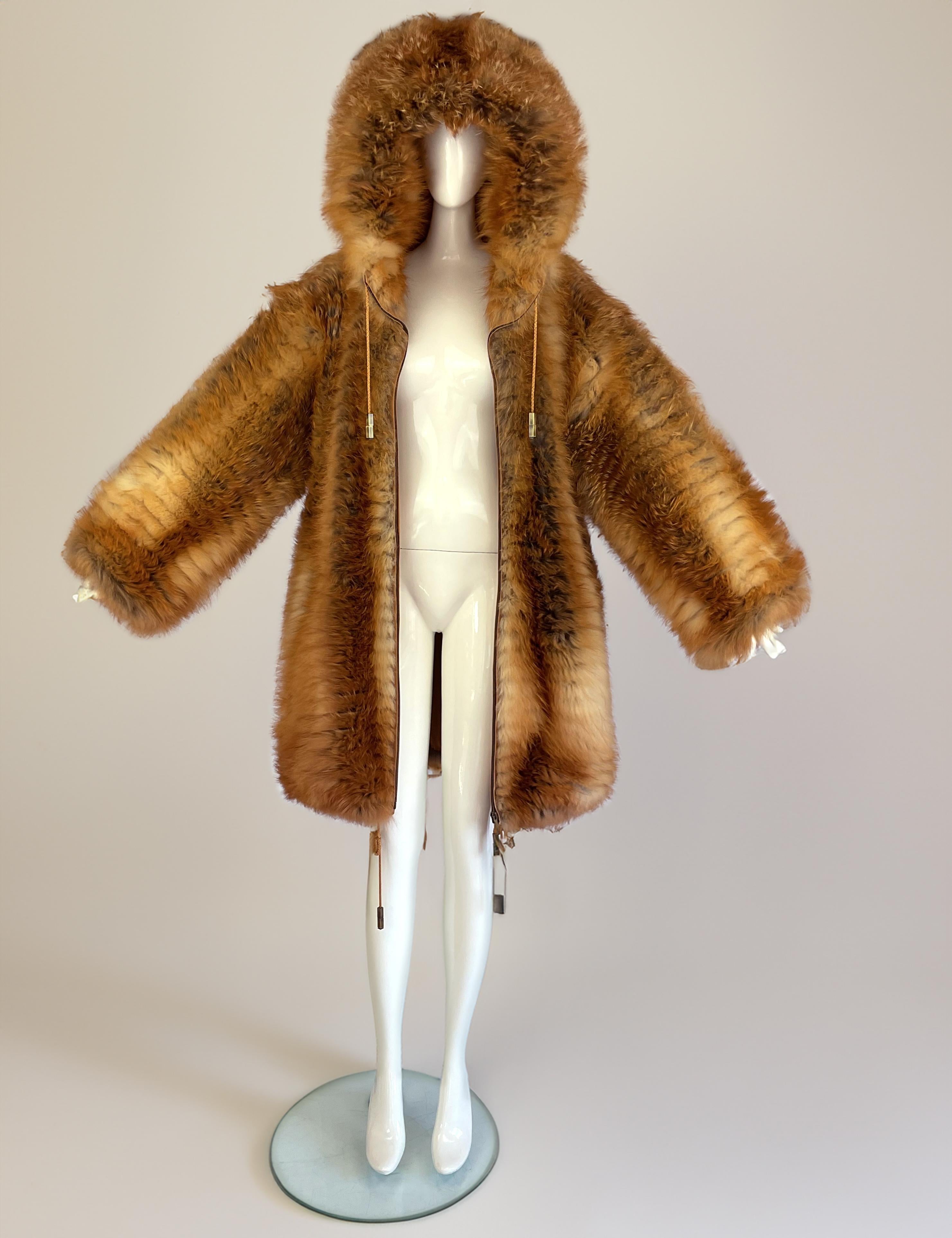 Christian Dior by John Galliano Fur Coat Runway F/W 2003  Rare Custom Commission For Sale