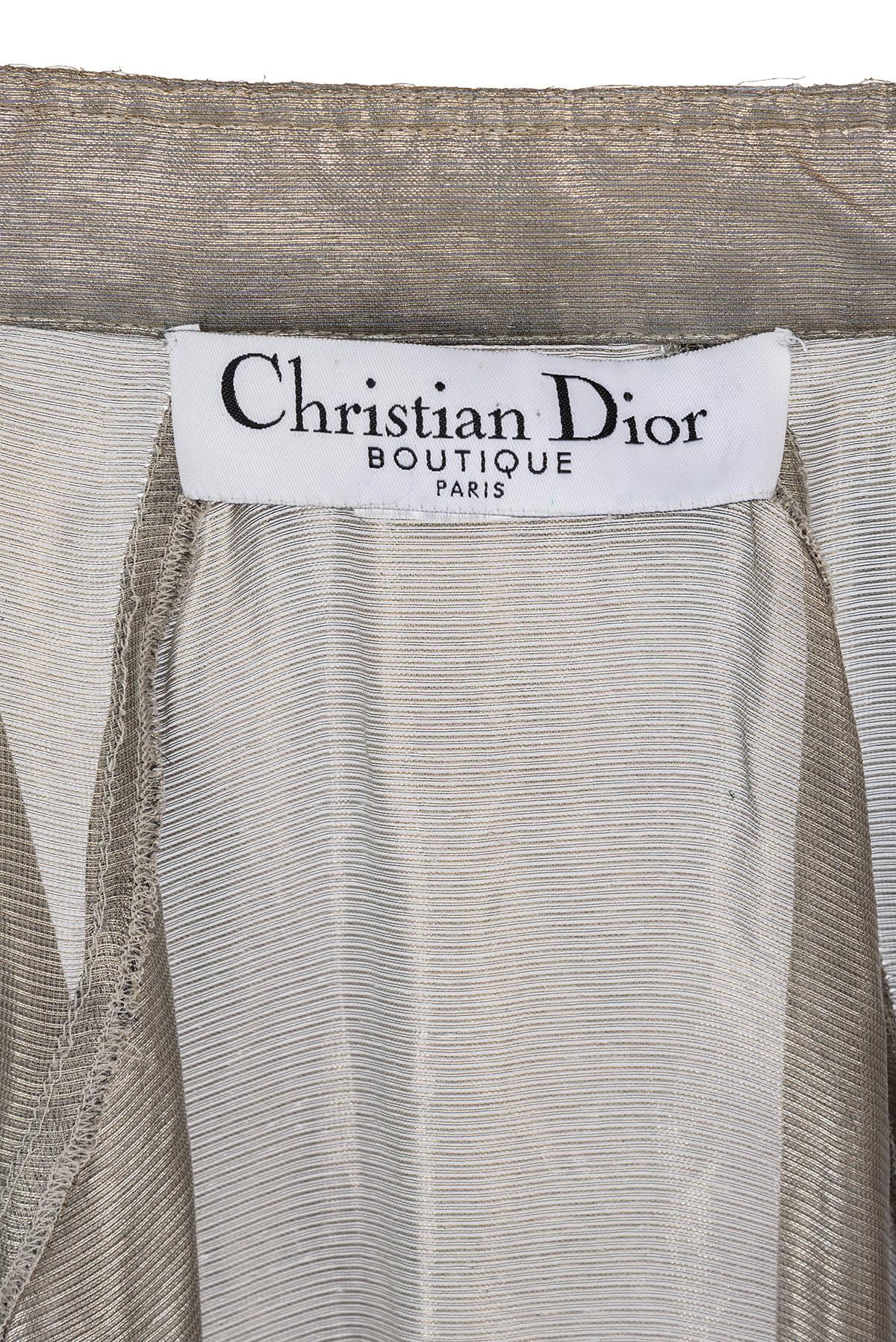 CHRISTIAN DIOR BY JOHN GALLIANO FW 03 Bomber de lúrex drapeada extremadamente rara en Bueno estado para la venta en Milano, MILANO