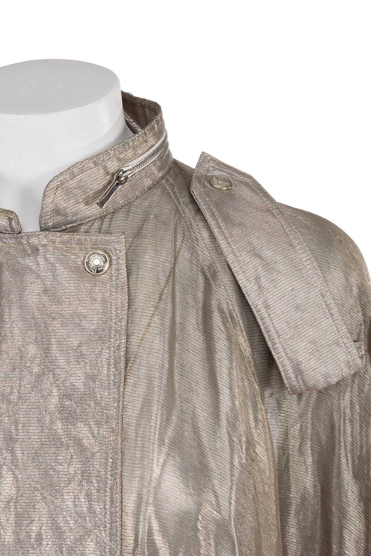 CHRISTIAN DIOR BY JOHN GALLIANO FW 03 Bomber de lúrex drapeada extremadamente rara en venta 2