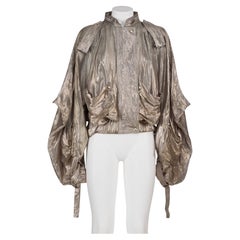 CHRISTIAN DIOR BY JOHN GALLIANO FW 03 Bomber en lurex drapé rarissime