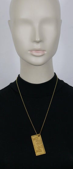 CHRISTIAN DIOR by JOHN GALLIANO Cadillac License Plate Pendant Necklace