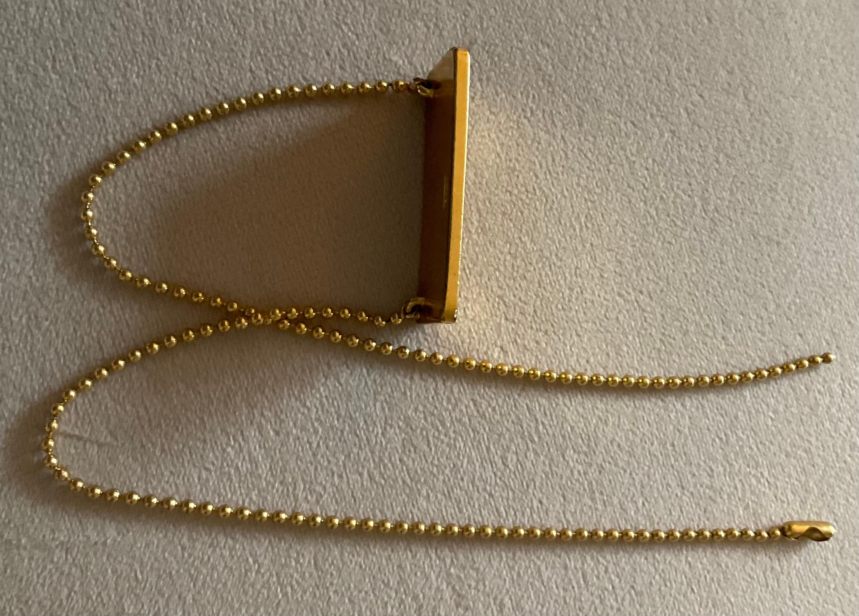 Collier à pendentifs en métal doré Christian Dior by John Galliano for Christian Dior en vente 4