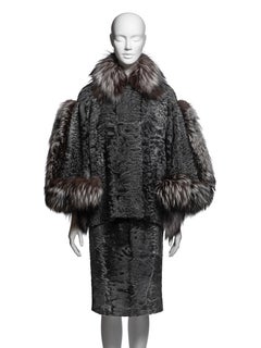 Christian Dior by John Galliano Grey Astrakhan & Fox Runway Ensemble, FW 2007