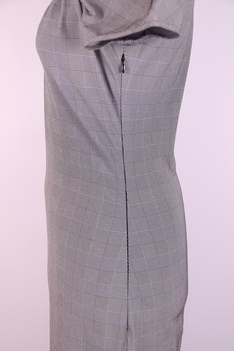 Women's Christian Dior by John Galliano grey checked nylon sheath dress, ss 2000 For Sale