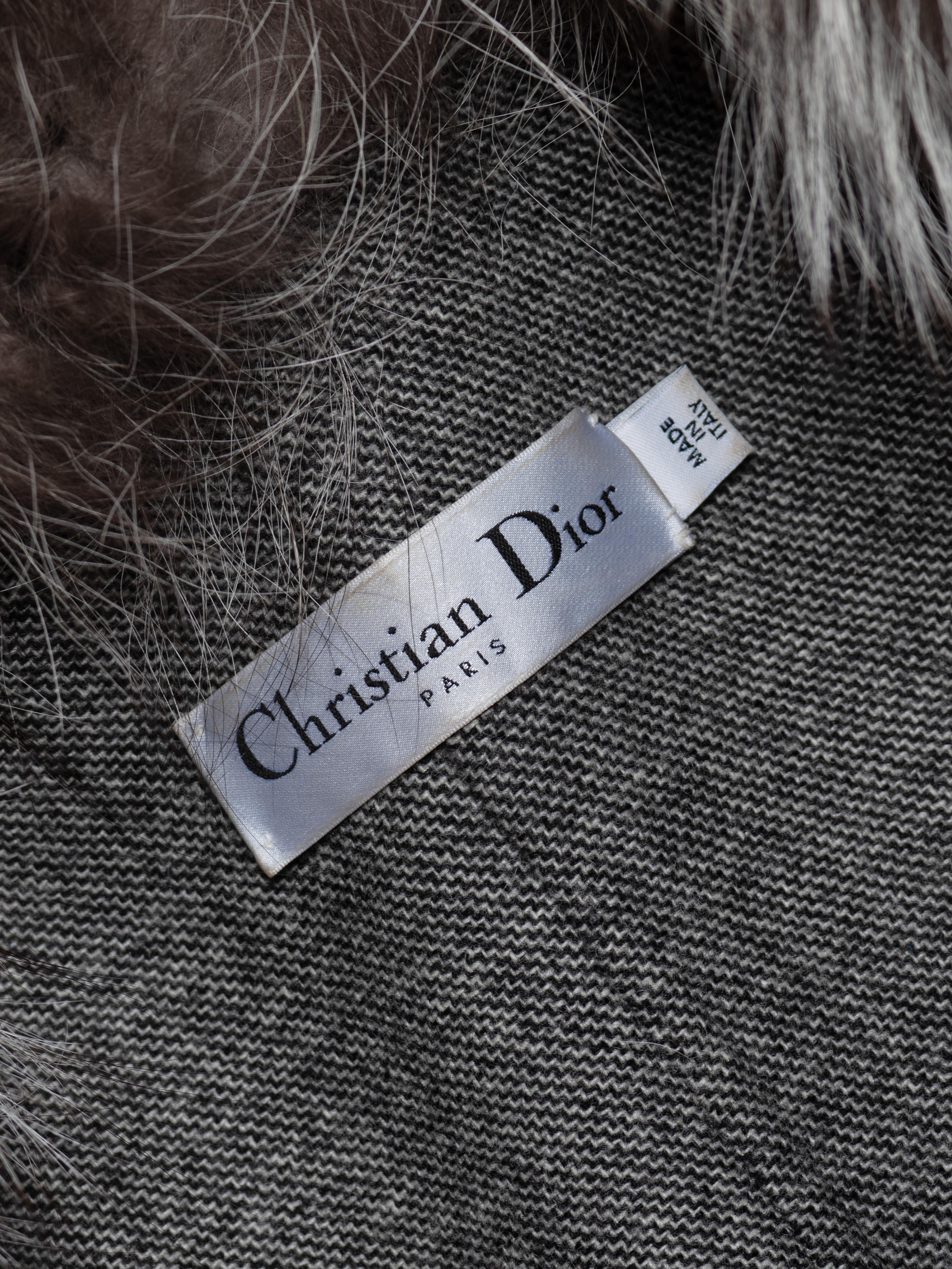 Christian Dior for Christian Dior, John Galliano for Christian Dior, Cappotto in lana e volpe, PF 2009 8