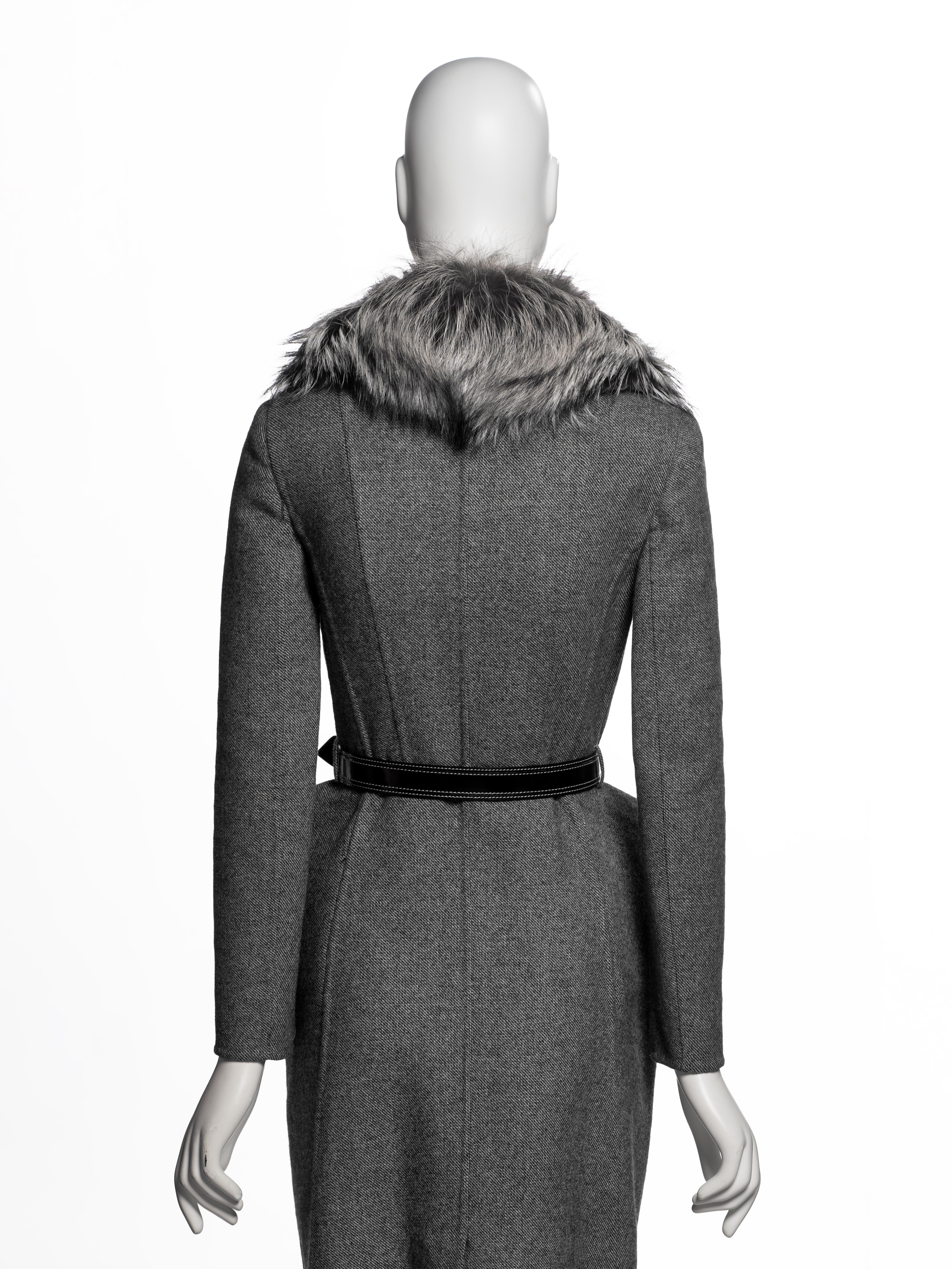 Christian Dior for Christian Dior, John Galliano for Christian Dior, Cappotto in lana e volpe, PF 2009 4