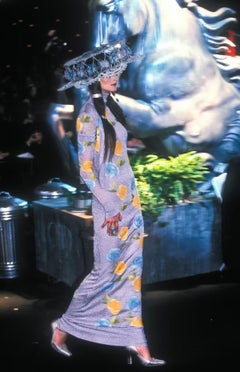 Christian Dior by John Galliano Hand-painted Runway Dress, F/W 1998
