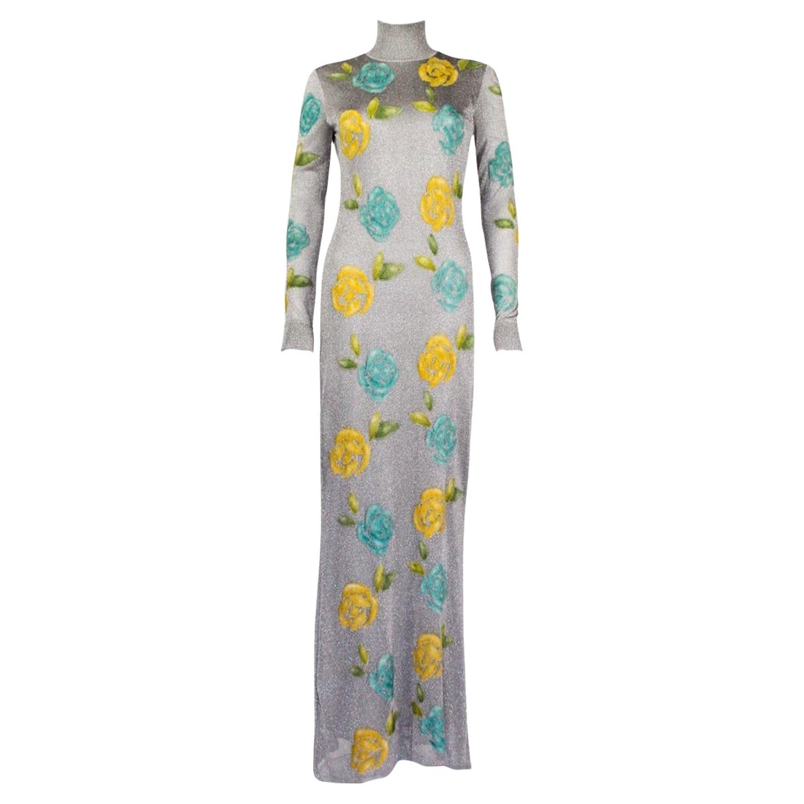 Robe de défilé peinte à la main de Christian Dior par John Galliano, F/W 1998