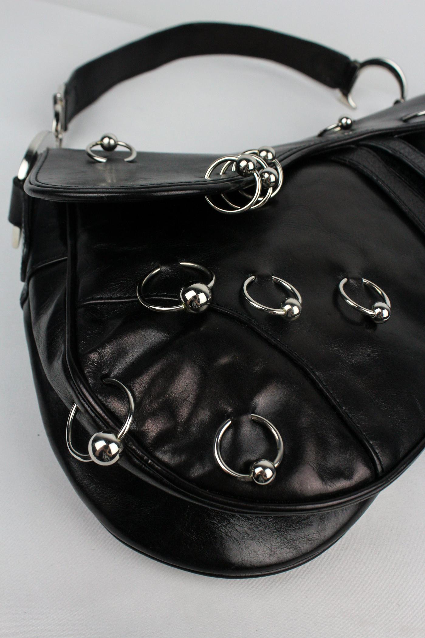 Christian Dior by John Galliano Hardcore Saddle Bag 3