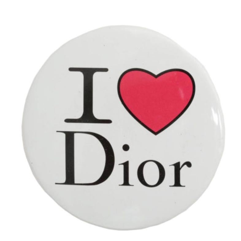 Christian Dior by Galliano iconic I Heart Dior Pin.

Specifications: Diameter: 1.8 inches
