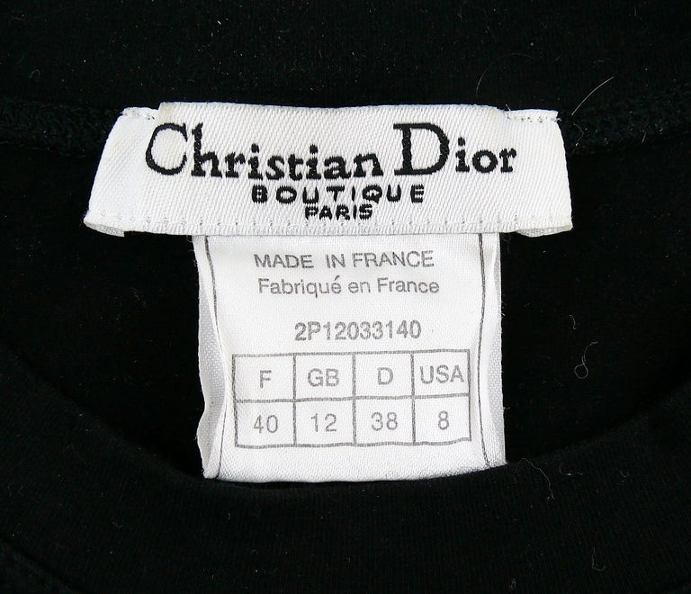 Christian Dior by John Galliano Iconic Black J'Adore Dior Tank Top