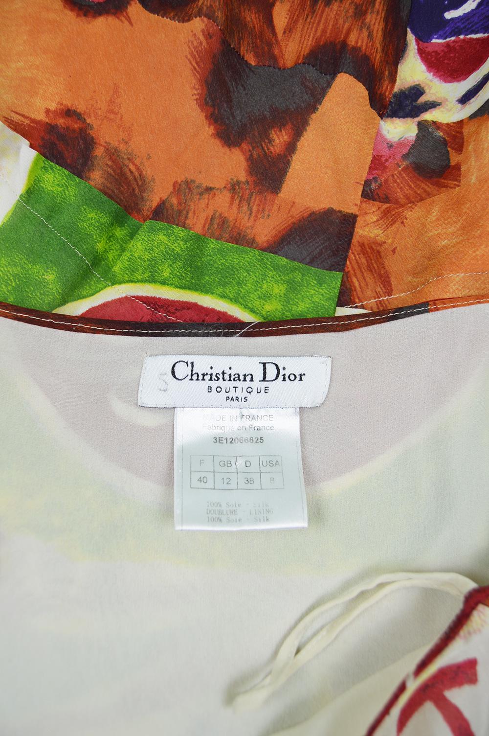 Christian Dior by John Galliano Iconic 'Fashion Victim' Silk Dress, S/S 2003 4