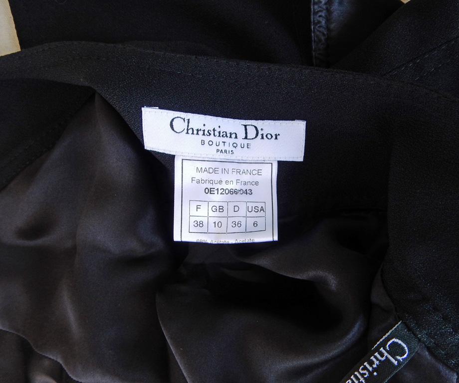 Christian Dior by John Galliano Iconic Runway Assymetric Dress w/ Logo Letters 3