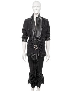 Christian Dior par John Galliano - Ensemble veste et jupe en cuir à l'intérieur et extérieur, printemps-été 2003