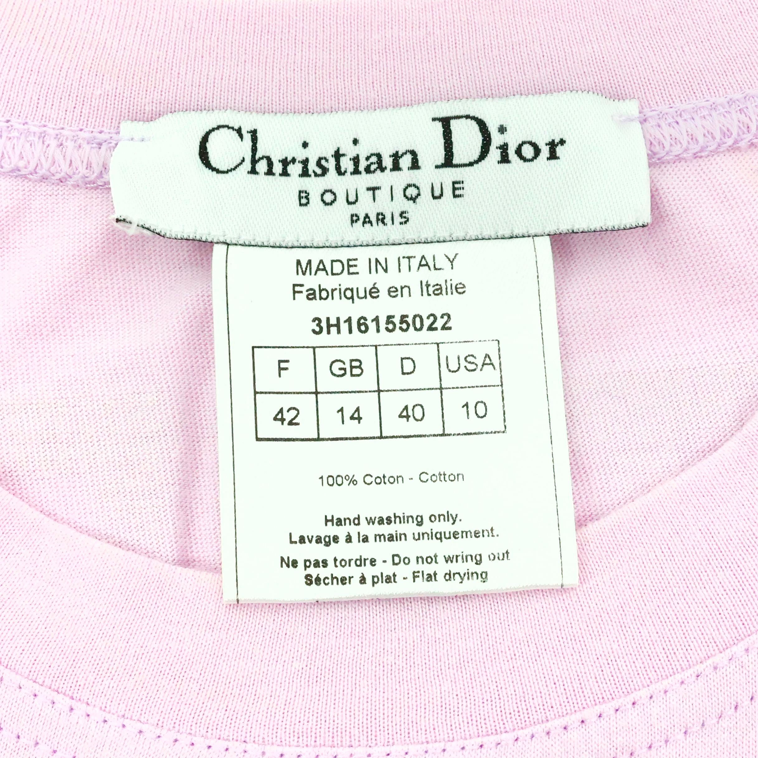 Gray Christian Dior by John Galliano J'adore Dior, The Latest Blonde T-shirt For Sale