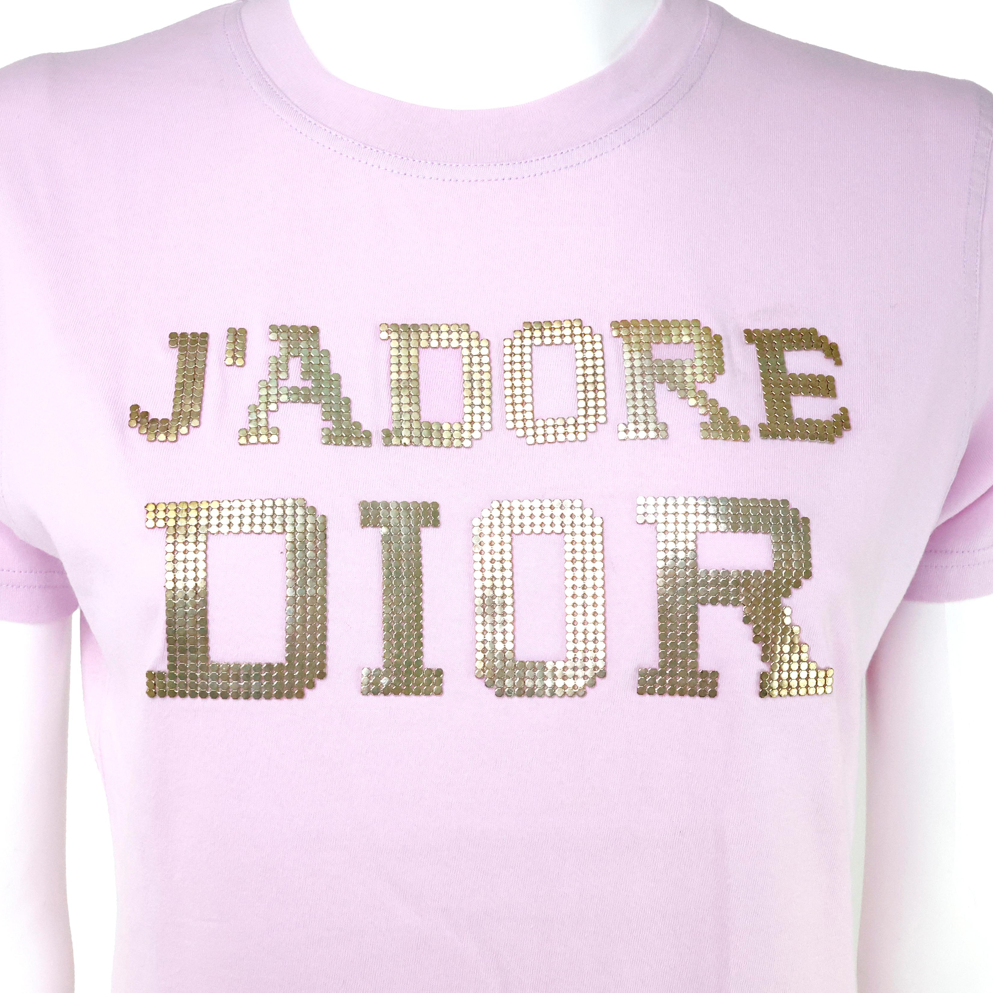 Women's Christian Dior by John Galliano J'adore Dior, The Latest Blonde T-shirt For Sale